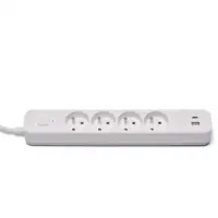 Savio LZ-114 4 salidas AC Tipo E 1,5 m 2 3680 W Blanco