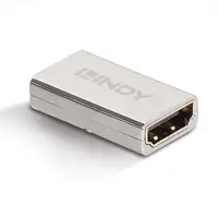 Lindy 41511 cambiador de género para cable HDMI 2.1 Plata