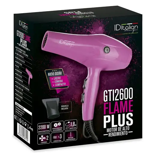 Italian Design GTI 2600 Flame Plus secador 2200 W Púrpura
