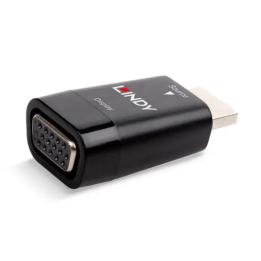 Lindy 38194 cambiador de género para cable HDMI Type A (Standard) VGA Negro
