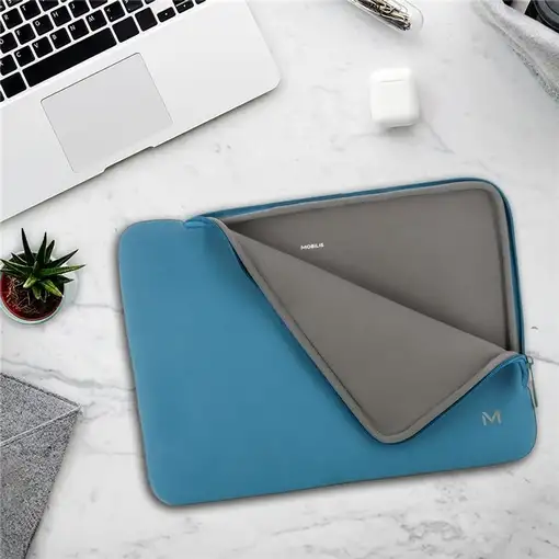 Mobilis 049018 maletines para portátil 35,6 cm (14'') Funda Azul, Gris