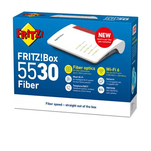 FRITZ!Box 5530 (WITH SFP XGSPON) router inalámbrico Gigabit Ethernet Doble banda (