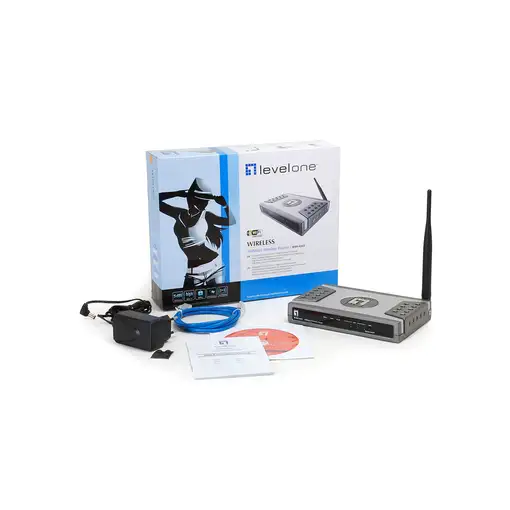 LevelOne WBR-6003 router inalámbrico Ethernet rápido Plata