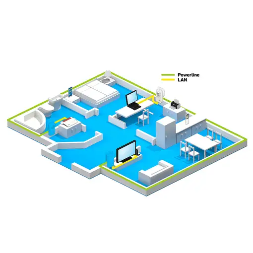 FRITZ!Powerline 1220 1200 Mbit/s Ethernet Blanco 1 pieza(s)
