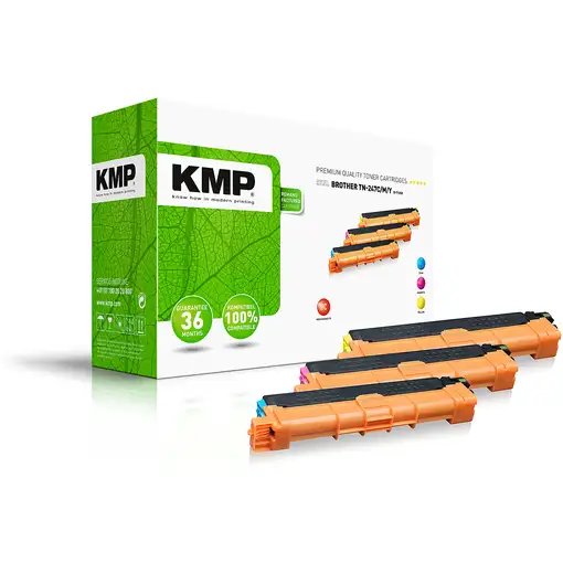 KMP B-T125X cartucho de tóner 3 pieza(s) Compatible Cian, Magenta, Amarillo