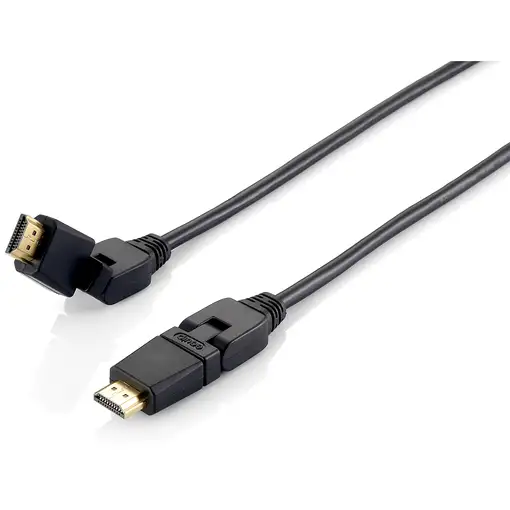 Equip 119365 Cable HDMI 2.0 giratorio, 5,0 m, conector giratorio, 4K/30 Hz