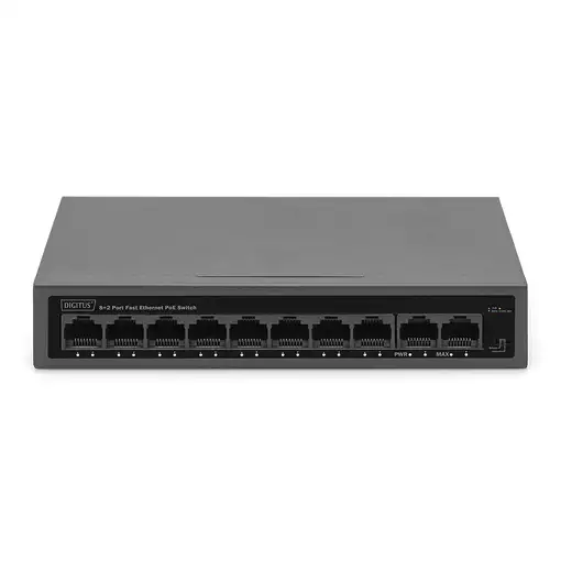 Digitus Conmutador FE PoE de 8+2 puertos