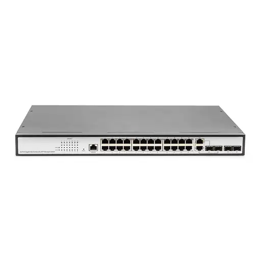 Digitus Conmutador Gigabit Ethernet Layer 2, 24 puertos, 2 puertos combinados RJ45