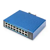 Digitus Conmutador de red Ethernet Gigabit de 16 puertos, industrial, no gestionad