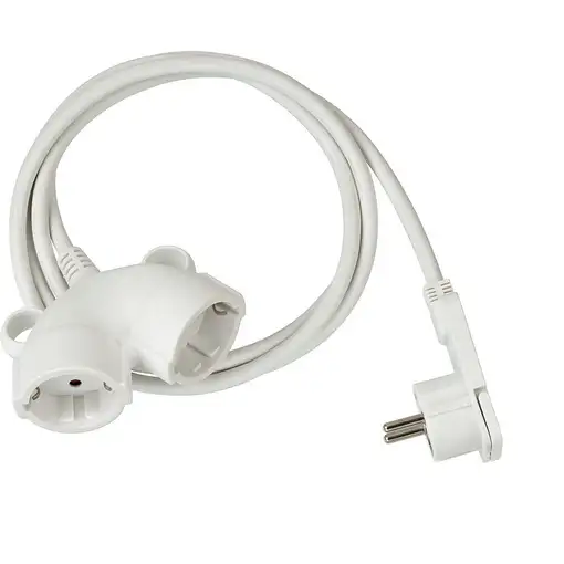 Brennenstuhl 1161820223 base múltiple 3 m 2 salidas AC Blanco