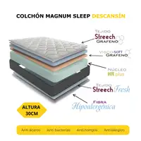 Colchon Viscoelástico 30cm Magnum Sleep | 150 x 190 | Confort hotelero | Firme