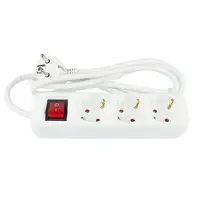 Alcasa PS013-W015 base múltiple 1,5 m 3 salidas AC Interior Blanco