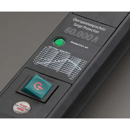 Brennenstuhl 1951150500 base múltiple 3 m 5 salidas AC Interior Negro