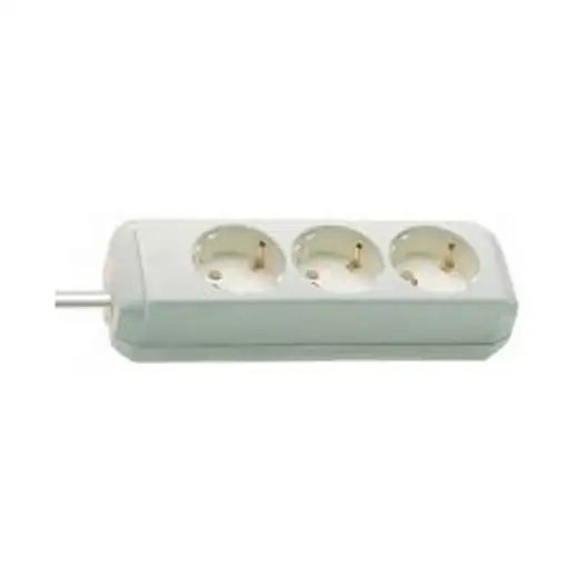 Brennenstuhl Eco-Line base múltiple 3 m 3 salidas AC Blanco