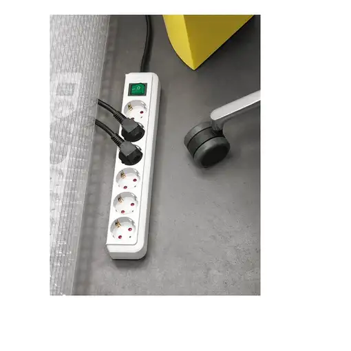 Brennenstuhl 1159520400 base múltiple 3 m 6 salidas AC Interior Blanco