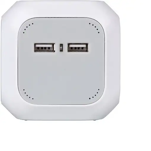 Brennenstuhl 1150100 base múltiple 1,4 m 4 salidas AC Interior Gris, Blanco