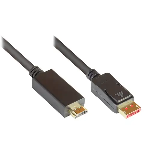 Alcasa DP14-HDMI adaptador de cable de vídeo 2 m DisplayPort Negro