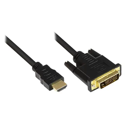 Alcasa 1m HDMI/DVI-D Negro