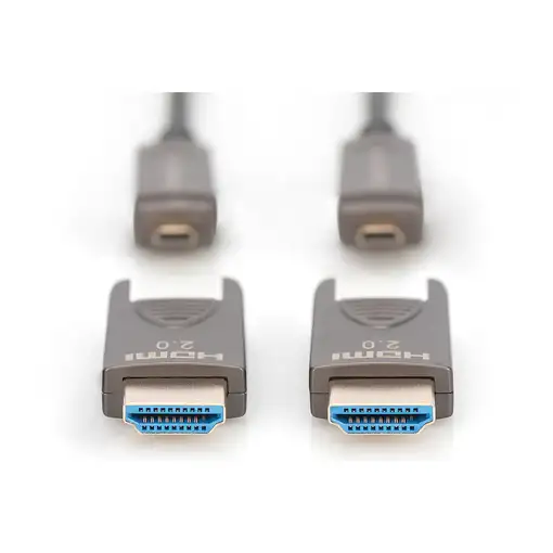 Digitus Cable de fibra óptica híbrido 4K HDMI AOC con 20m conector desmontable