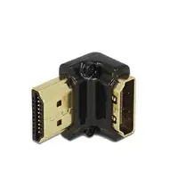 DeLOCK HDMI-A/HDMI-A male, F/M, 90° Negro