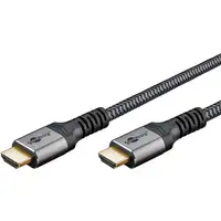 Goobay 65263 cable HDMI 5 m HDMI tipo A (Estándar) Negro, Plata
