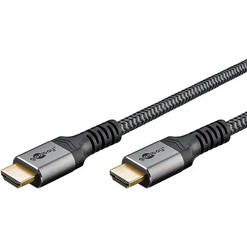 Goobay 65263 cable HDMI 5 m HDMI tipo A (Estándar) Negro, Plata