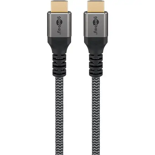 Goobay 65263 cable HDMI 5 m HDMI tipo A (Estándar) Negro, Plata
