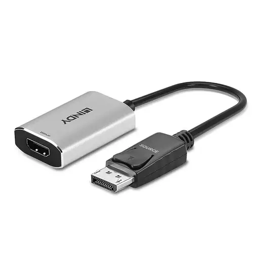 Lindy 41094 adaptador de cable de vídeo 0,11 m DisplayPort HDMI Gris