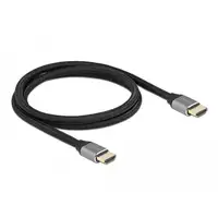 DeLOCK Cable HDMI de ultra alta velocidad 48 Gbps 8K 60 Hz gris 1 m certificado
