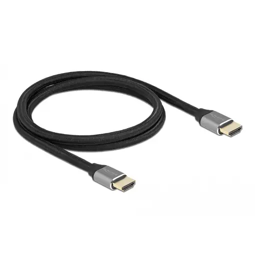 DeLOCK Cable HDMI de ultra alta velocidad 48 Gbps 8K 60 Hz gris 1 m certificado