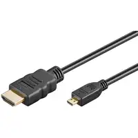Goobay 53785 cable HDMI 2 m HDMI tipo A (Estándar) HDMI tipo D (Micro) Negro
