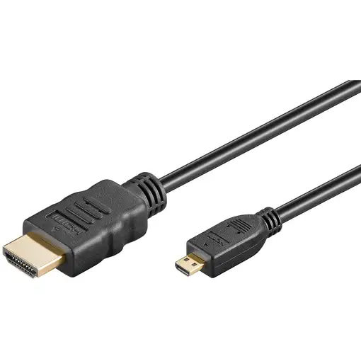 Goobay 53785 cable HDMI 2 m HDMI tipo A (Estándar) HDMI tipo D (Micro) Negro