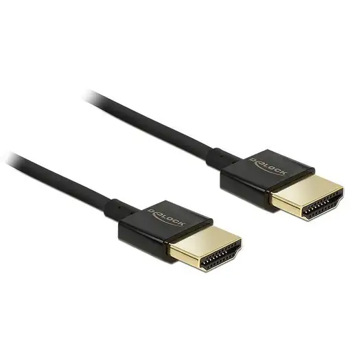 DeLOCK HDMI/HDMI, 0.5 m cable HDMI 0,5 m HDMI tipo A (Estándar) Negro
