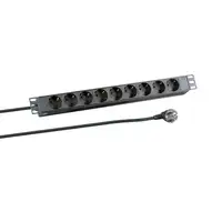 EFB Elektronik EK631DE.1 base múltiple 2 m 9 salidas AC Interior Negro