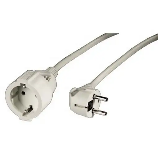 Hama | Cable extension Schucko 3m, con protección para niños, color blanco
