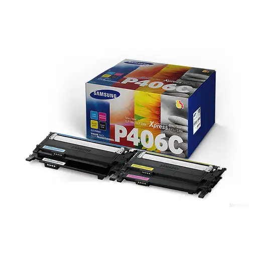 Samsung CLT-P406C cartucho de tóner 4 pieza(s) Original Negro, Azul, Magenta, Amar