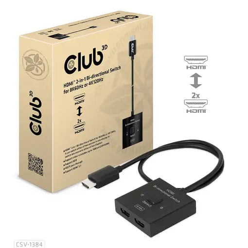 CLUB3D CSV-1384 interruptor KVM