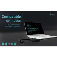 i-tec USB-A/USB-C Dual 4K/60 Hz HDMI Video Adapter