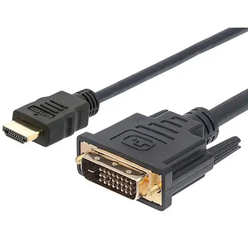 Techly 1.8m HDMI - DVI-D M/M 1,8 m Negro