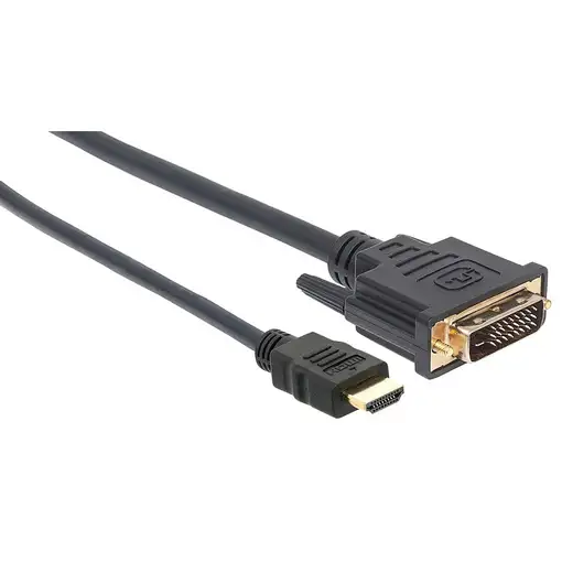 Techly 1.8m HDMI - DVI-D M/M 1,8 m Negro