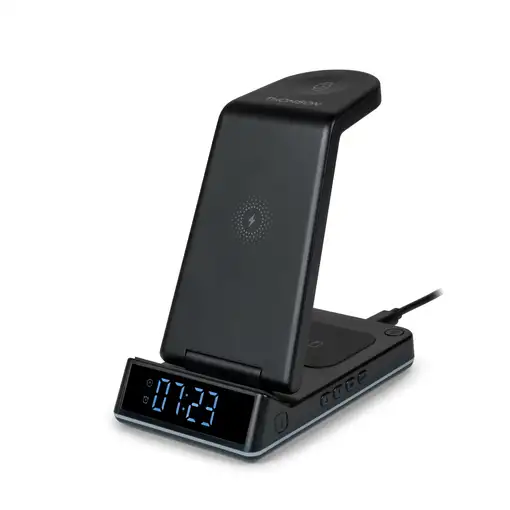 Reloj despertador con estación carga inalámbrica compatible Apple Thomson CL750IA