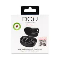 DCU Tecnologic Auriculares Bluetooth CLIP BUDS negros