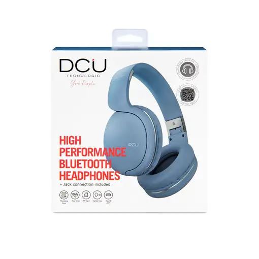 Auriculares Bluetooth 5.0 multifunción azules con Radio y Manos Libres