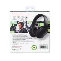 Auriculares Bluetooth 5.0 multifunción negros con radio y micrófono