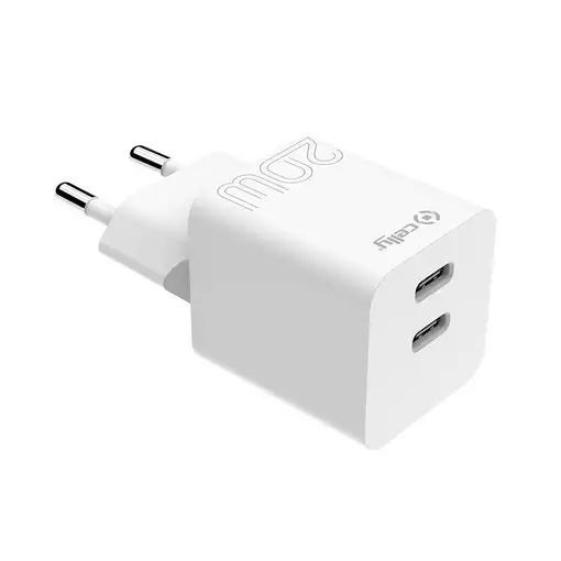 Celly TC2USBC20WWH cargador de dispositivo móvil Smartphone, Tableta Blanco Corrie