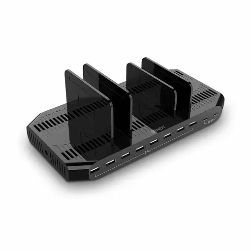 Lindy 73435 cargador de dispositivo móvil Smartphone, Tableta Negro Corriente alte