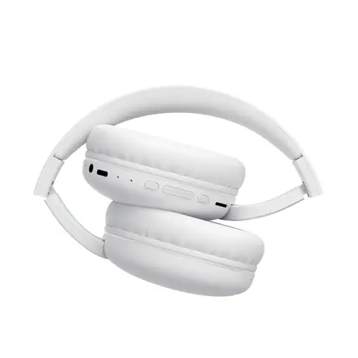Auriculares Bluetooth 5.0 multifunción blancos con radio y micrófono