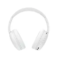 Auriculares Bluetooth 5.0 multifunción blancos con radio y micrófono