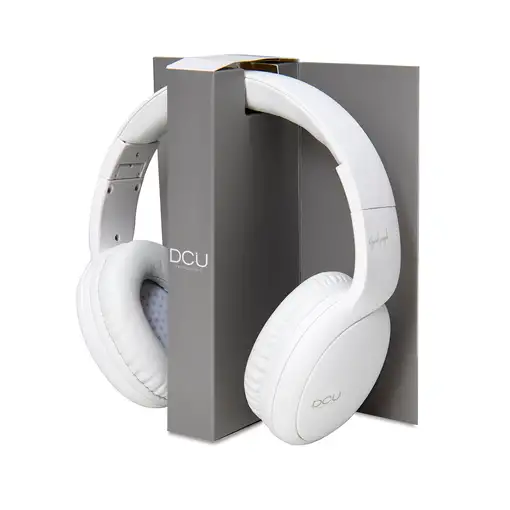 Auriculares Bluetooth 5.0 multifunción blancos con radio y micrófono