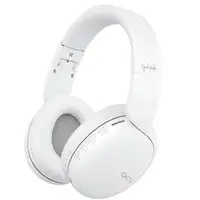 Auriculares Bluetooth 5.0 multifunción blancos con radio y micrófono